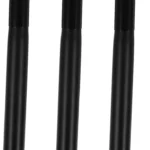 Healvian 3-Piece Black Latex Sponge Brush Set for Flawless Concealer and Foundation Blending, Dual