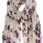 Butterfly Print Scarf for Women