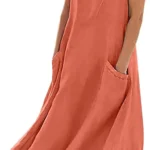 Women's Casual Sleeveless Pocket Dress