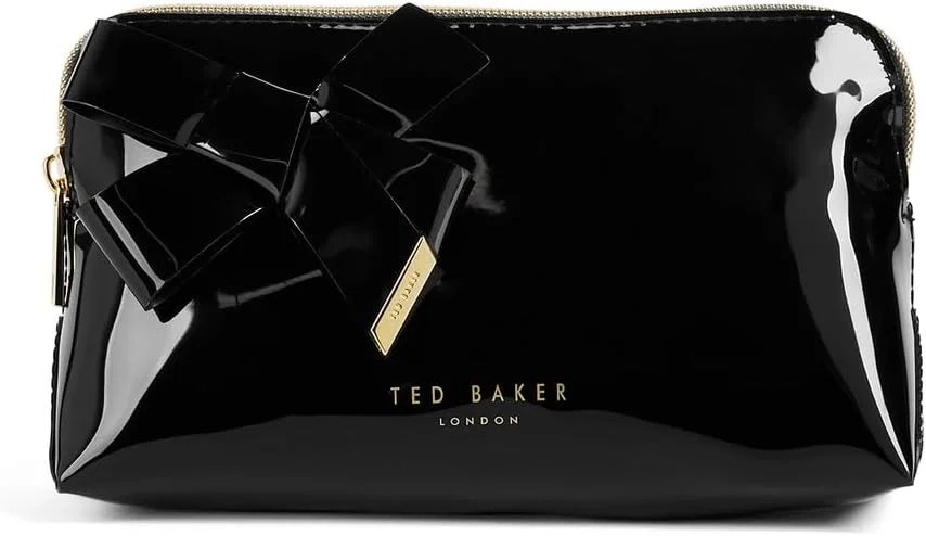 Ted Baker Women's Knot Bow Cosmetic Bag and Wallet Set in Black