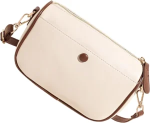 Leather Crossbody Bag for Women with Adjustable Strap