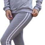 Women's Long Sleeve Stripe Tracksuit Set