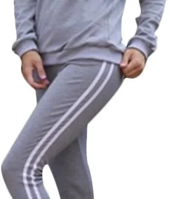 Women's Long Sleeve Stripe Tracksuit Set