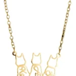 Personalized Cat Name Necklace for Women