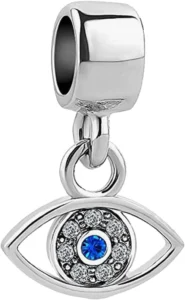 KunBead Evil Eye Charm for Pandora Bracelets