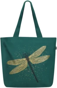 Eco Right Large Canvas Tote Bag for Women - Reusable Zippered Tote with Inner Pocket for Work, School, Shopping, or Beach