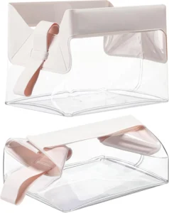 Clear Travel Toiletry Bags with Magnetic Closure