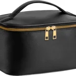 Large Travel Makeup Bag with Brush Compartment