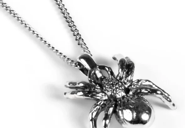 Sterling Silver Tarantula Necklace for Spider Lovers