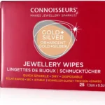 Connoisseurs 25 Jewellery Cleaning Wipes for Gold and Silver