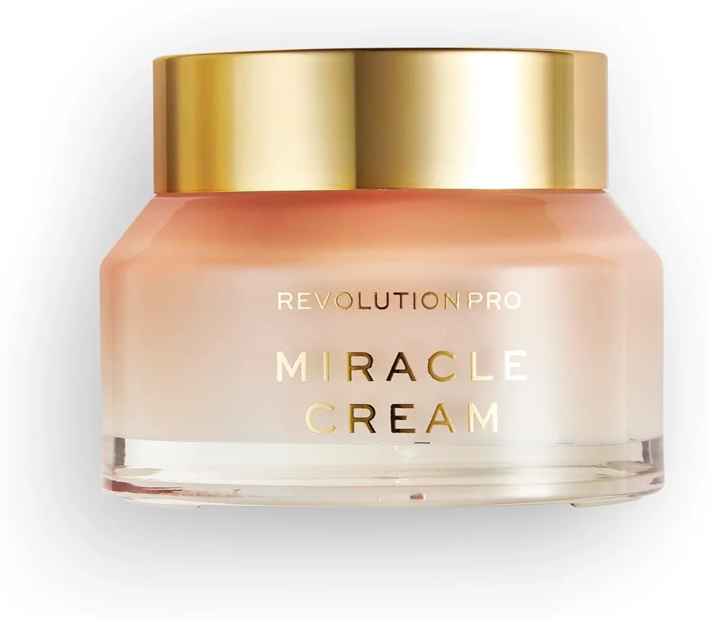 Revolution Pro Miracle Cream: Hydrating & Beautifying Face Cream with Hyaluronic Acid & Niacinamide to Reduce Dullness, Lightweight Formula, 50 ml