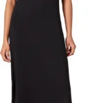 Amazon Essentials Women's Soft V-Neck Midi Dress: Short-Sleeve Jersey T