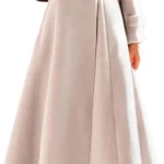 Women's Long Wool Coat for Fall and Winter