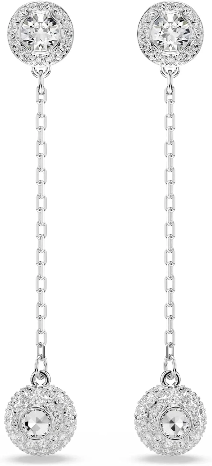 Swarovski Una Angelic Collection Sterling Silver Necklace with Crystal Angel Pendant