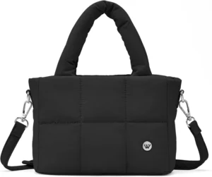 WESTBRONCO Quilted Puffer Crossbody Bag for Women: Mini Tote Shoulder Purse in Nylon