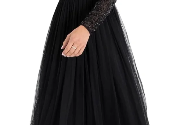 Maya Deluxe Sequin Maxi Dress for Wedding Guest