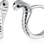 Snake Cobra Hoop Stud Earrings for Men and Women