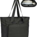 Large Quilted Tote Bag for Women: Lightweight Puffer Laptop Bag with Zipper Pockets for Work, School, and Daily Travel