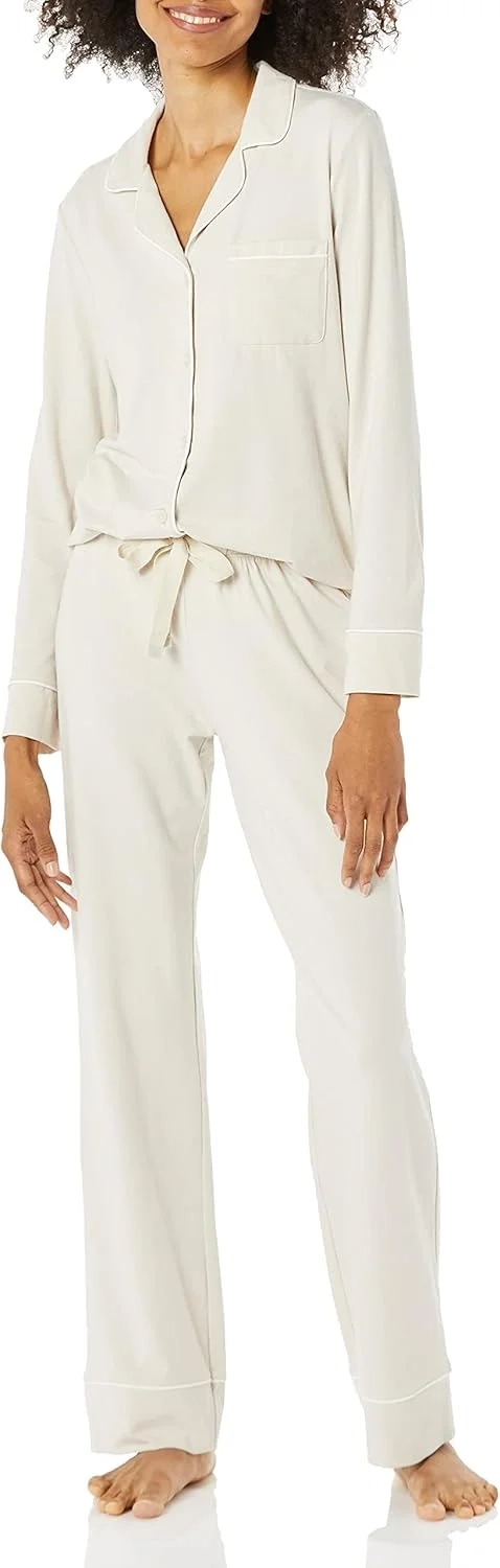 Amazon Essentials Women's Cotton Modal Pajama Set