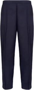Ladies Stretch Waist Trousers for Women | Half Elasticated Office Pants with Pockets