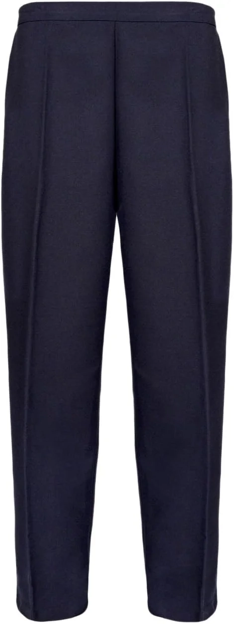 Ladies Stretch Waist Trousers for Women | Half Elasticated Office Pants with Pockets