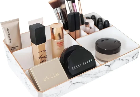 Acrylic Makeup Organizer with Perfume Holder