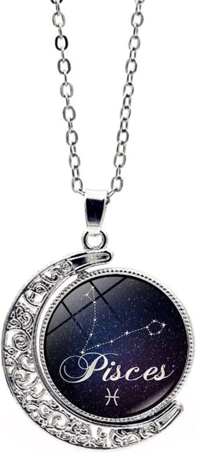 Constellation Necklace for Women and Men: Scorpio & Libra Zodiac Pendant Charm Necklace, Horoscope Astrology Jewelry Gift for Couples and Friends