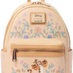 Loungefly Winnie the Pooh Eeyore Mini Backpack Floral Print Shoulder Bag for Women and Disney Fans