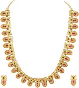 Aheli Traditional Indian Wedding Necklace Set for Women