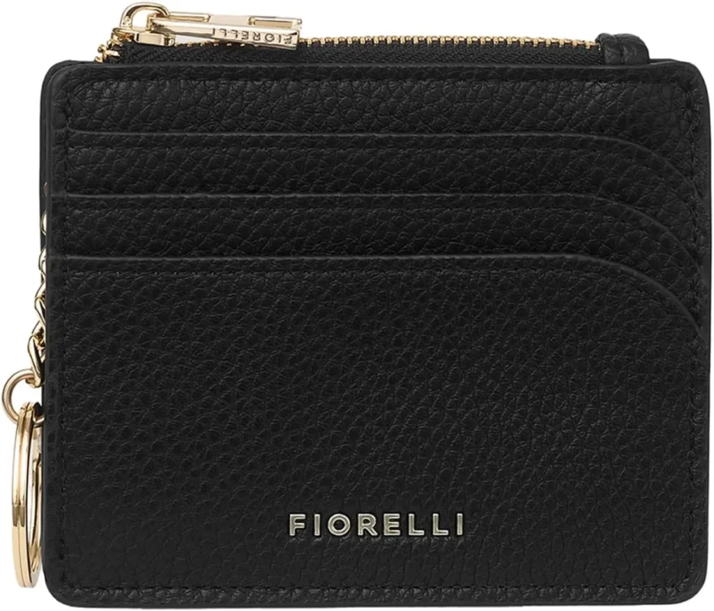 Fiorelli Ciara Women's RFID Blocking Leather Card Holder with Zip Coin Purse