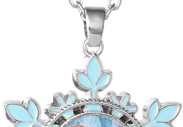 Sterling Silver Snowflake Pendant Necklace for Girls