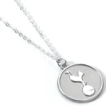 The Carat Shop Official Tottenham Hotspur Silver Plated Disc Pendant Necklace for Men and Women