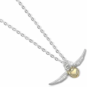 Harry Potter Golden Snitch Necklace Official Jewelry Gift for Women and Men