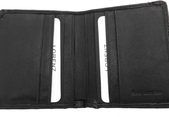 Genuine Leather Slim Credit Card Holder for Men and Women