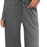 Ekouaer Women's Lounge Wear Set: Ruched Top and Lounge Pants Matching Tracksuit Outfit