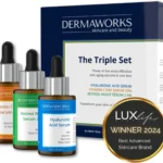 DERMAWORKS Anti Aging Face Serum Set - Vitamin C, Retinol and Hyaluronic Acid Serums for Women & Men