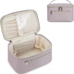 Large Travel Makeup Bag with Brush Compartment - Water