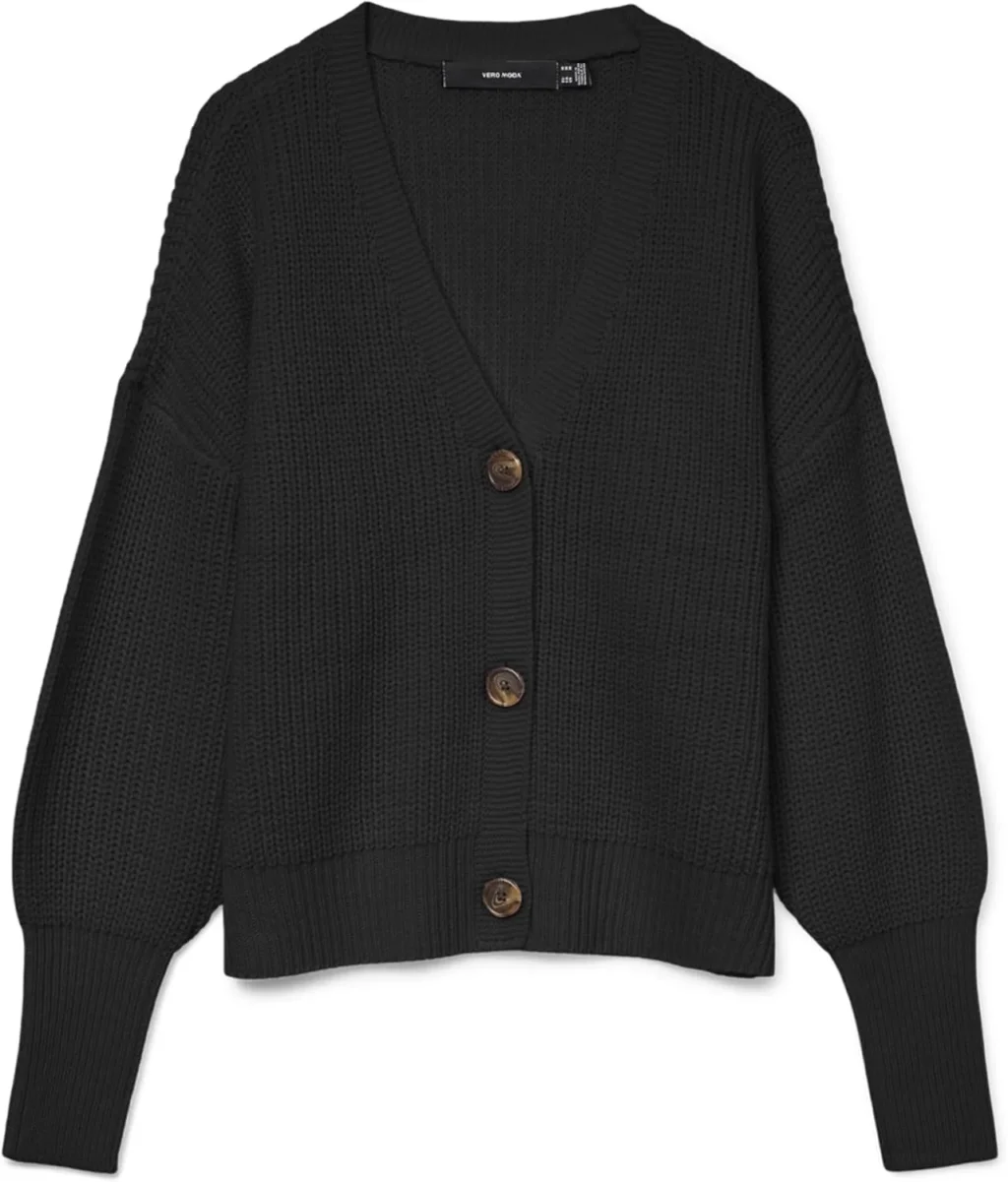 VERO MODA Women's Stretch Knit Cardigan: Soft V