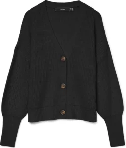 VERO MODA Women's Stretch Knit Cardigan: Soft V