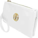 Women's Long & Son Small White Clutch 3141