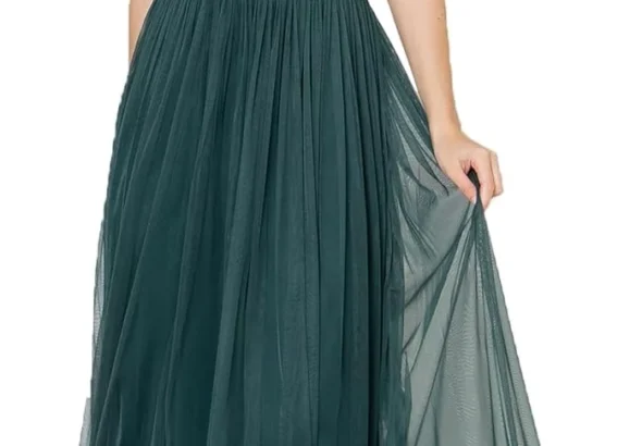 Maya Deluxe Plus Size Wedding Guest Dress with Sequins