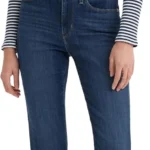 Levi's Women's Classic Straight Jeans, Mid Rise Blue Denim Pants for Everyday Wear