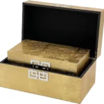 Galt International Gold Leaf Jewelry Box Set