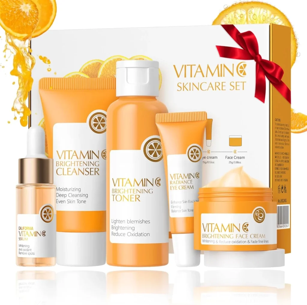 Vitamin C Skincare Set with Serum and Moisturizer