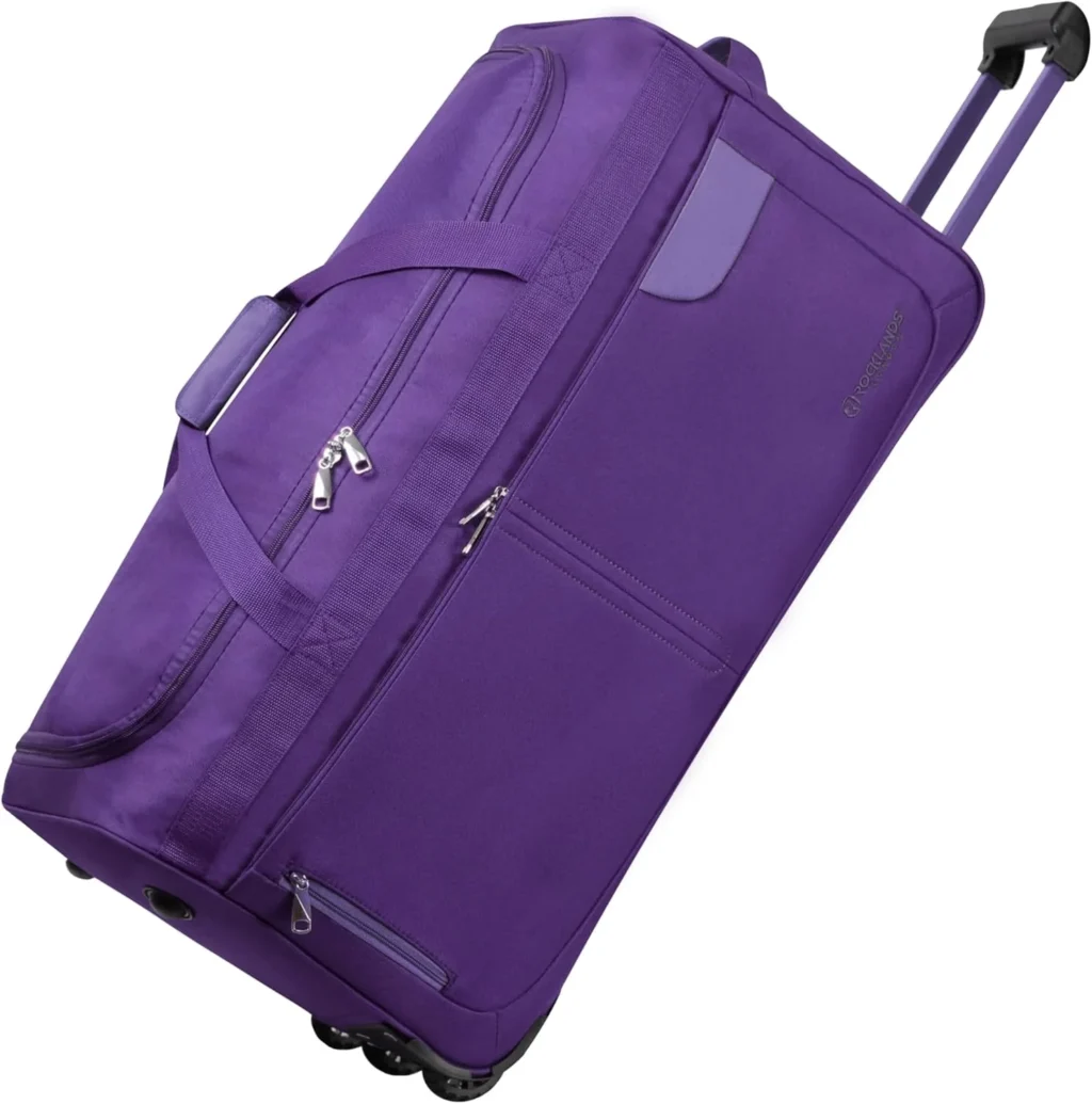 Rocklands Lightweight 32" Wheeled Duffle Bag | Large Rolling Holdall Suitcase for Travel & Sports