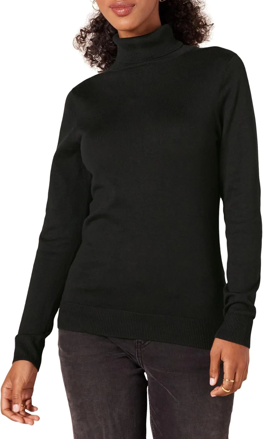 Amazon Essentials Women's Lightweight Roll Neck Sweater