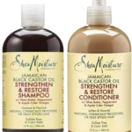 Shea Moisture Jamaican Black Castor Oil Shampoo and Conditioner Set for Hair Growth, Repair and Moisture