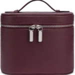 Travel Makeup Bag with Compartments and Handle