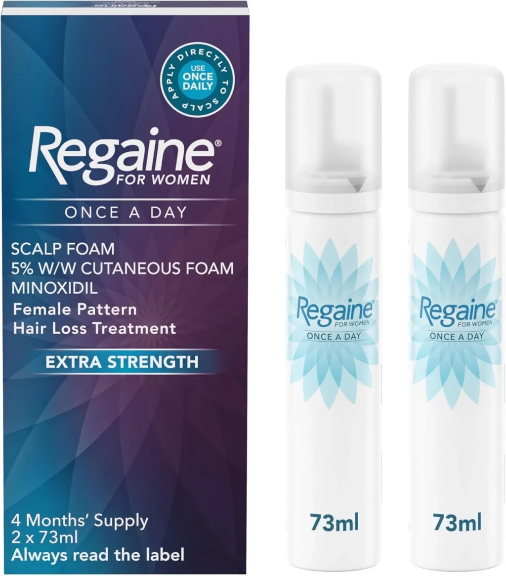 Regaine for Women 5% Minoxidil Foam: Extra Strength Hair Regrowth Treatment to Stop and Reverse Female Hereditary Hair Loss (2