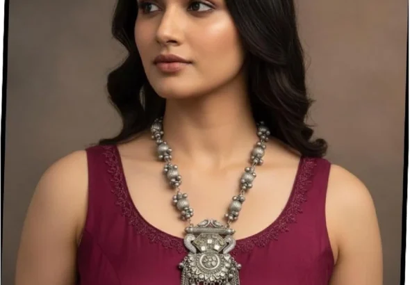 Handmade Boho Tribal Long Necklace for Women